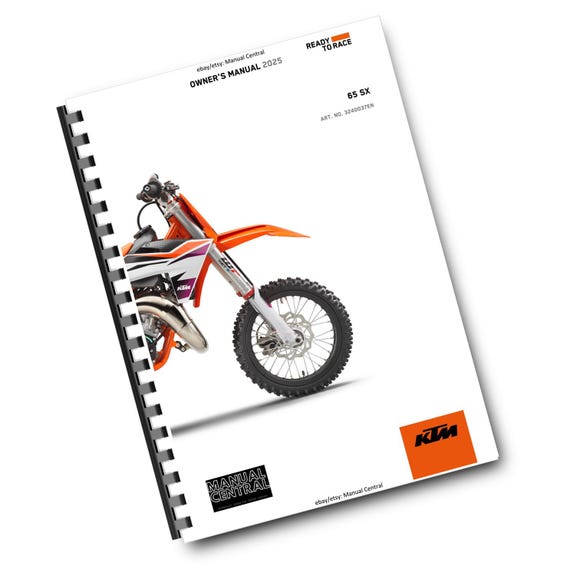 Printed - 2025 KTM 65 SX - Owners Manual