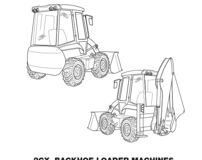 JCB 2CX Backhoe Loader Machines - Operator Handbook - From Serial No 930000