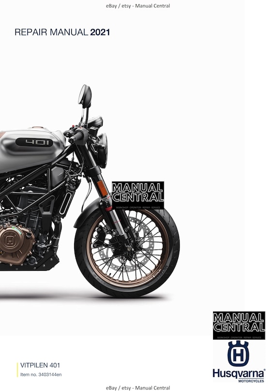 Husqvarna 2021 - Vitpilen 401 - Workshop Service Repair Manual