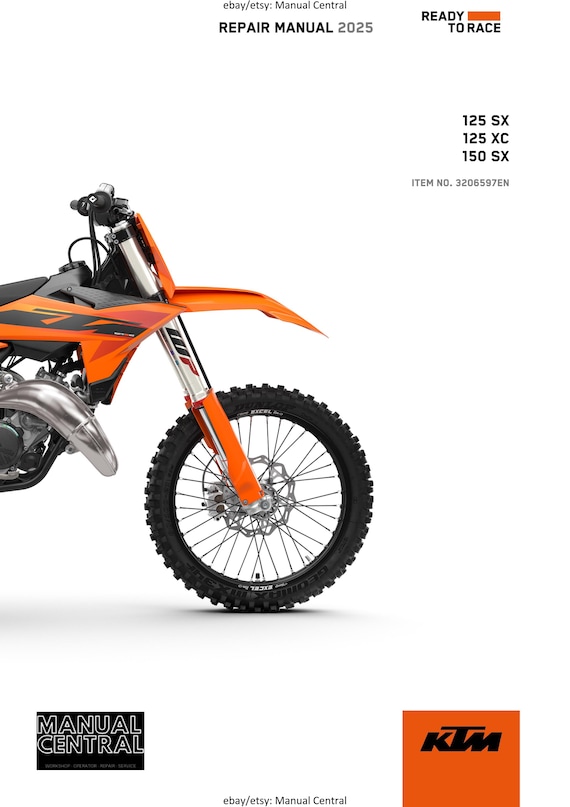 KTM 2025 - 125 150 Sx Xc - Service Workshop Repair Manual