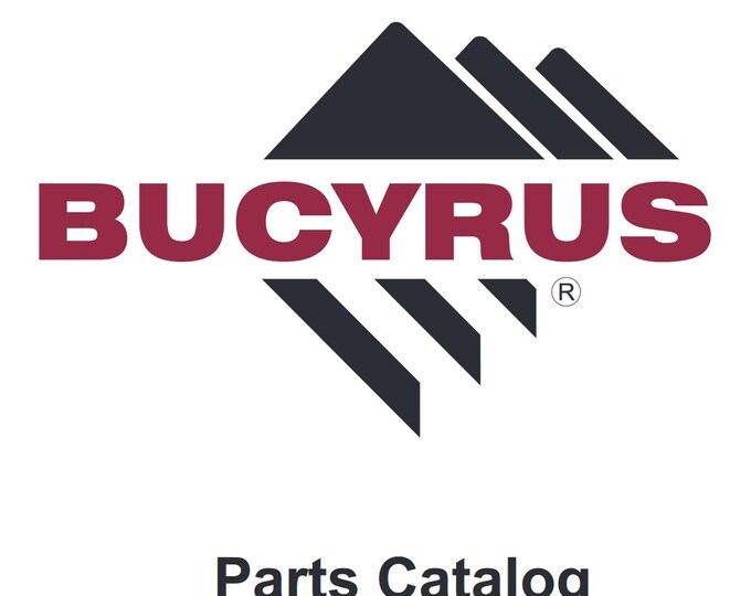 Bucyrus - 2570 Dragline - Parts Manual