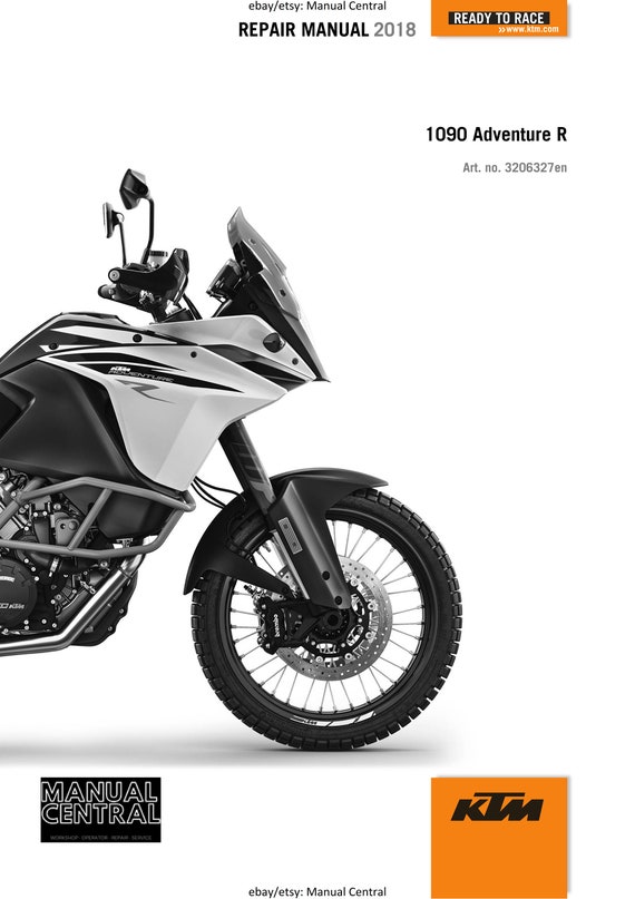 KTM 2018 - 1090 ADVENTURE R - Service Workshop Repair Manual
