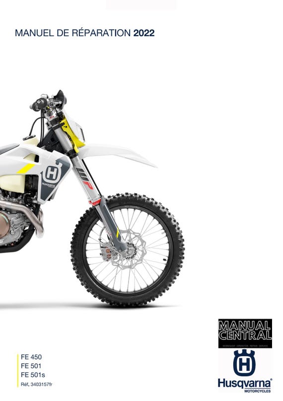 French Language - Husqvarna 2022 - FE 450 501 501s - Manuel De Reparation