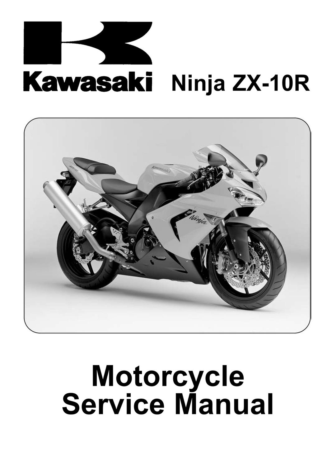 Manual de reparación y servicio de taller de Kawasaki Ninja ZX-10R