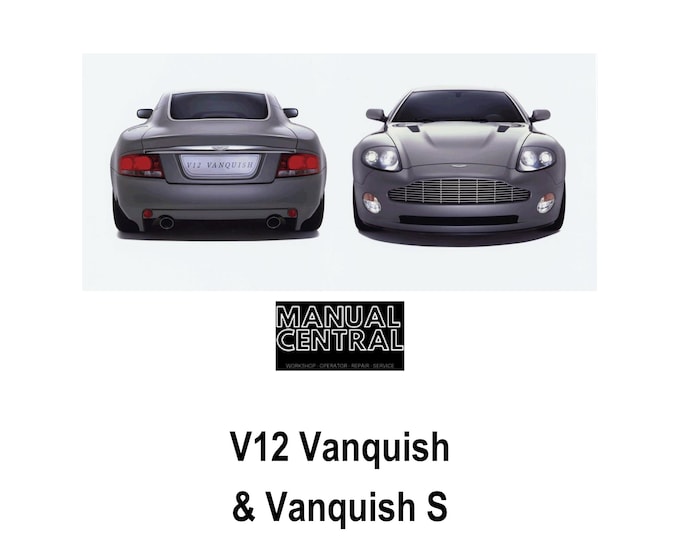 Aston Martin 2001 - 2007 V12 Vanquish & S - Parts Manual