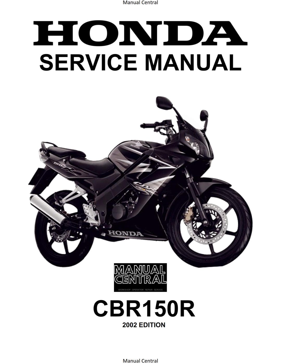 Honda CBR150R - 2002 Edition - Workshop Service Repair Manual - Etsy