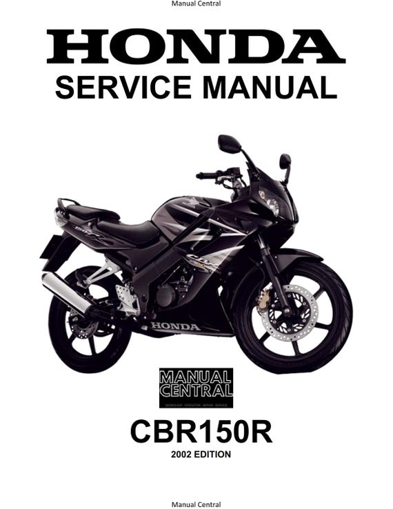 Honda CBR150R - 2002 edition  - Workshop Service Repair Manual