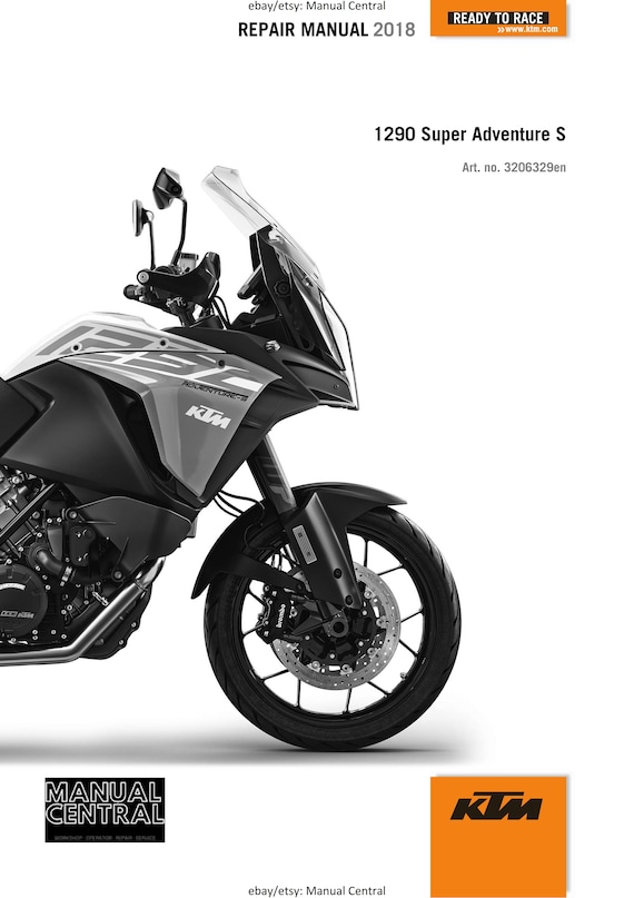KTM 2018 - 1290 Super Adventure S - Service Workshop Repair Manual