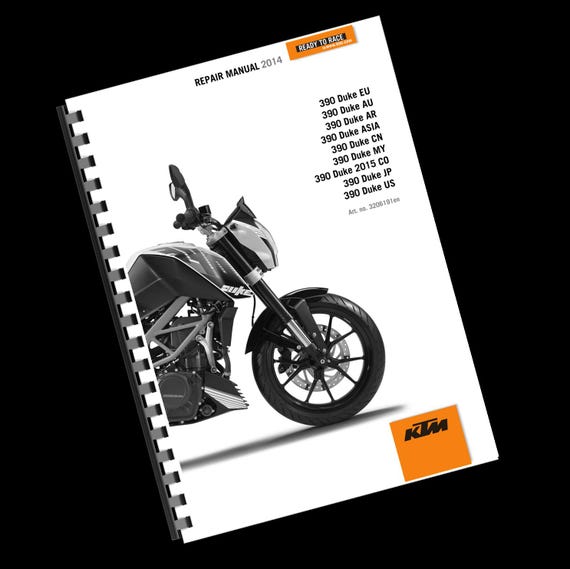 Printed - KTM 2014 - 390 Duke - Service Workshop Repair Manual