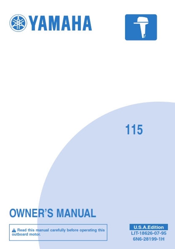 Yamaha 115 Outboard Motor Owners User Manual Guide - 2008