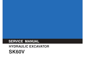Kobelco - Hydraulic Excavator - SK60V - Workshop Service Repair Manual
