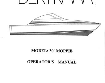 Bertram 30 Moppie - Owners Manual