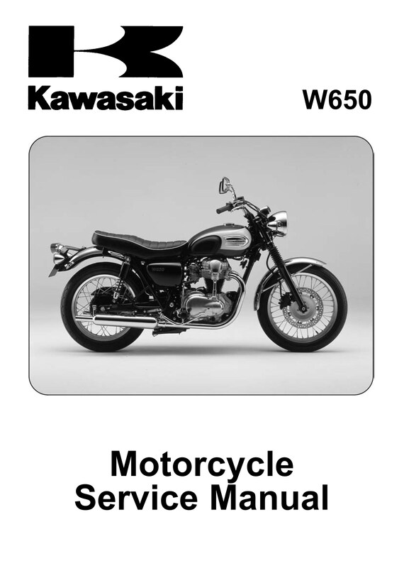 Kawasaki W650 - 1999 2000 2001 2002 2003 2004 2005 2006 - Workshop Service Repair Manual