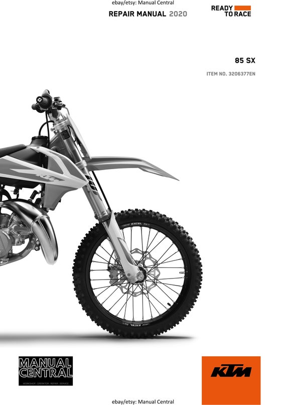 KTM 2020 - 85 SX - Service Workshop Repair Manual