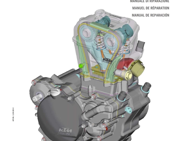 KTM 2005 2006 2007 2008 2009 2010 - 250 Sx-f Exc-f Six Days Xcf-w Xc-f Sxs-f - Engine - Service Workshop Repair Manual