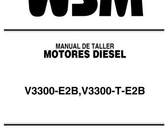 Spanische Sprache - Handbuch De Taller - Motores Diesel - V3300-E2B V3300-T-E2B