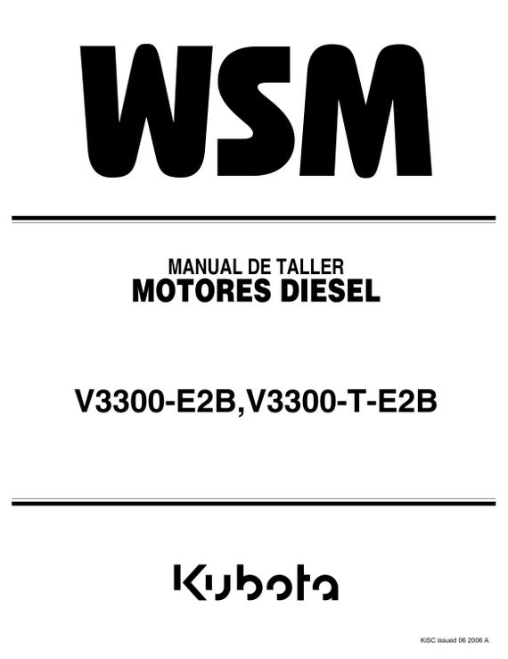 Spanish Language - Manual De Taller - Motores Diesel - V3300-E2B V3300-T-E2B