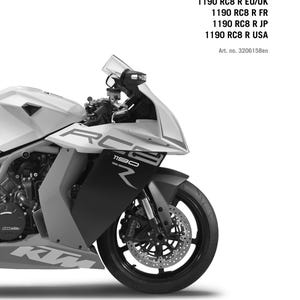 KTM 2013 - 1190 RC8 R - Workshop Service Repair Manuals