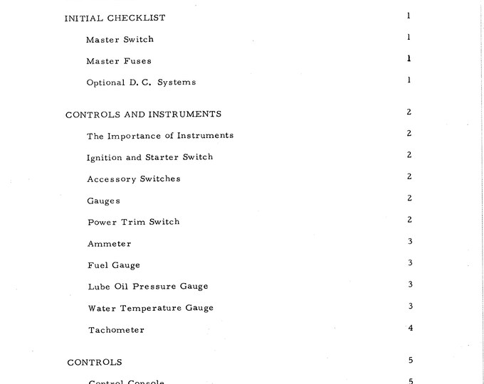 Bertram 20 - Owners Manual