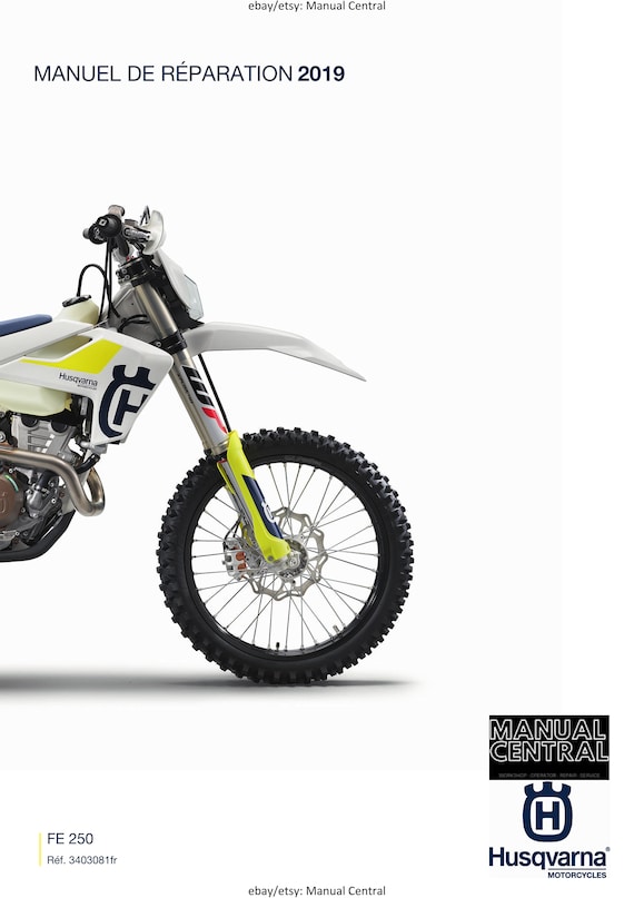 PDF - French Language - Husqvarna 2019 - FE 250 - Manuel De Reparation