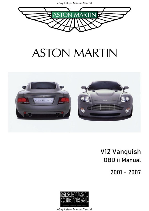 Aston Martin 2001 - 2007 V12 Vanquish - OBD II Manual
