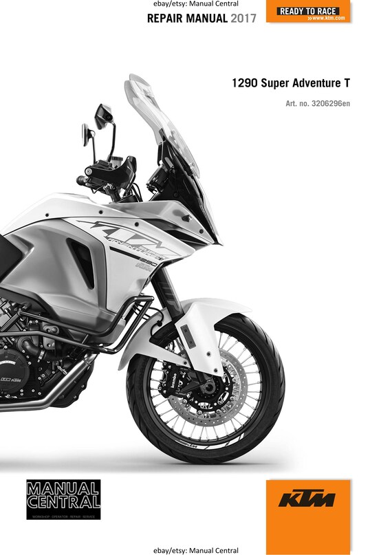 KTM 2017 - 1290 Super Adventure T - Service Workshop Repair Manual