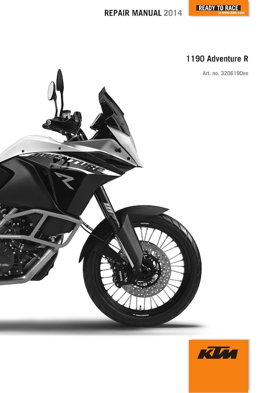 KTM 2014 - 1190 Adventure R - Service Workshop Repair Manual
