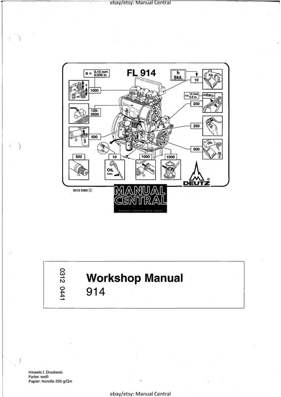 PDF - Deutz FL 914 - Workshop Manual