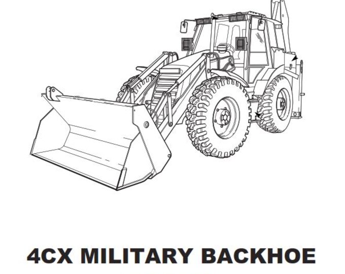 JCB 4CX Military Backhoe Loader Machines - Operator Handbook