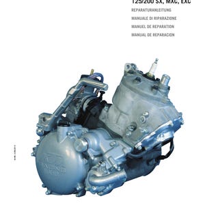 KTM 1999 to 2005 - 125 200 SX Exc Egs Supermoto - Engine Service Workshop Repair Manual