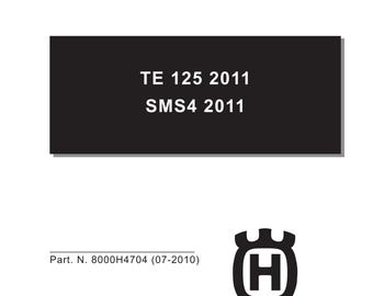 Husqvarna 2011 - TE 125 SMS4 - Engine Service Workshop Repair Manual