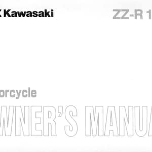 カワサキ ZZ-R 1200 - オーナーズマニュアル