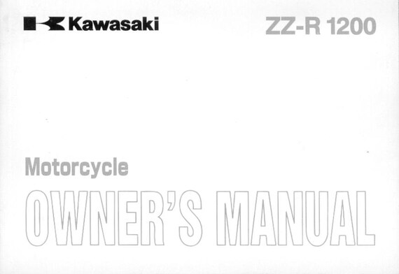 Kawasaki ZZ-R 1200 - Owners Manual