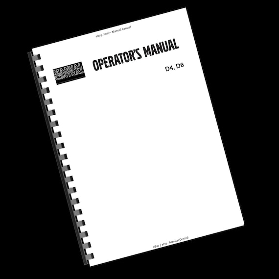 Printed - Volvo Penta - D4 D6 - Operator Manual User Guide