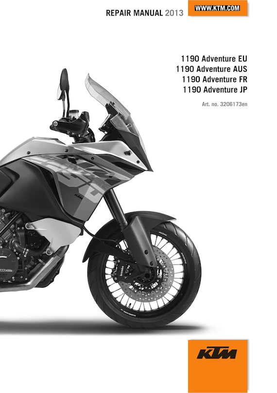 KTM 2013 - 1190 Adventure - Workshop Service Repair Manuals