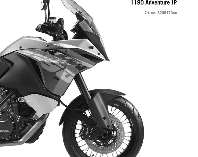 KTM 2013 - 1190 Adventure - Workshop Service Repair Manuals
