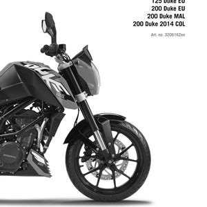 KTM 2013 - 125 200 Duke - Workshop Service Repair Manuals