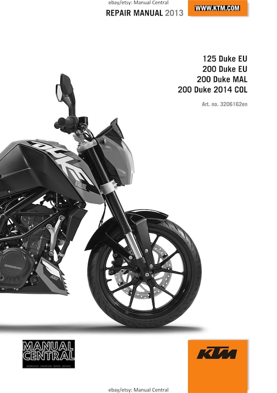 KTM 2013 - 125 200 Duke - Workshop Service Repair Manuals
