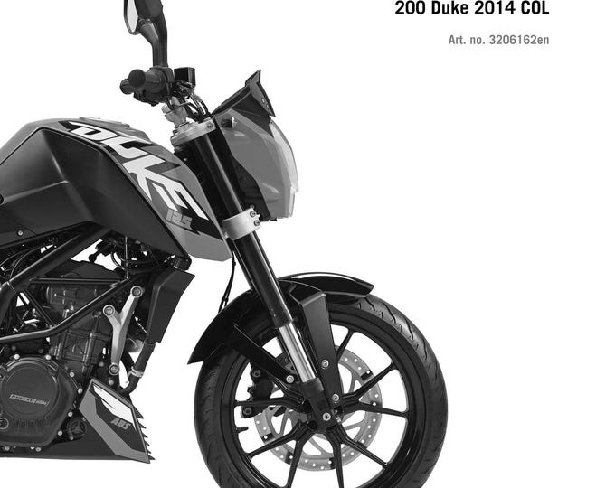 KTM 2013 - 125 200 Duke - Workshop Service Repair Manuals