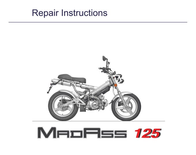Sachs Madass 125 Workshop Service Repair Manual