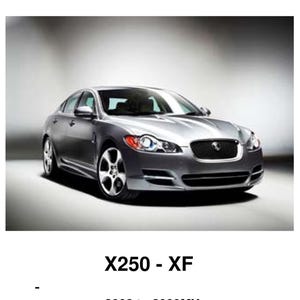 Manuale di officina e riparazione Jaguar X250 XF 2008-2009 - Vin R00019-R47514
