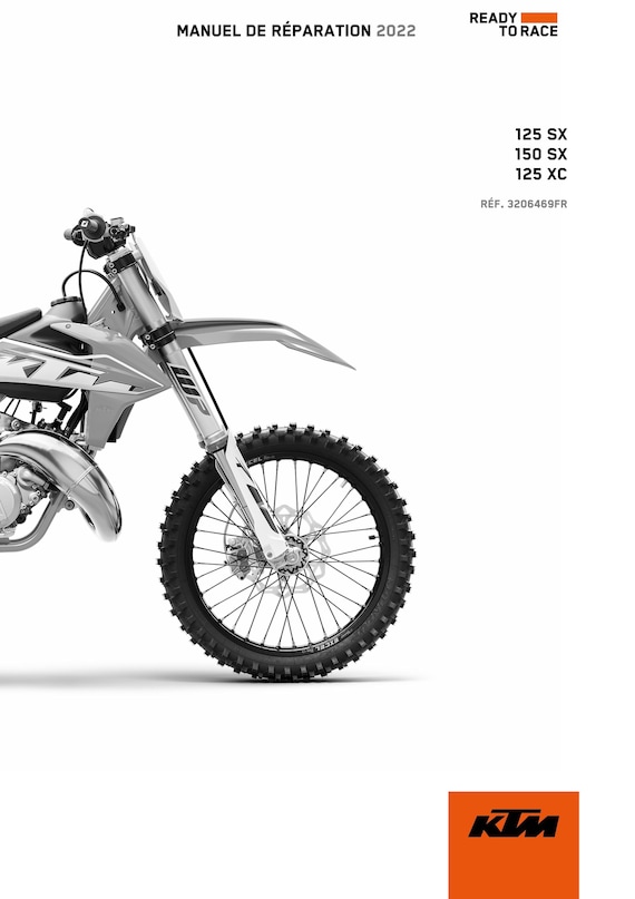 French Language - Ktm 2022 - 125 150 SX XC - Manuel De Reparation -  Service Workshop Repair Manual