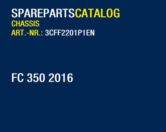 Husqvarna 2016 FC 350- Parts Manual Catalog
