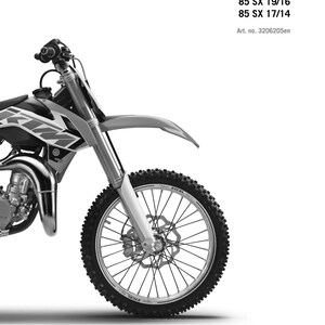 KTM 2015 - 85 SX 19/16 17/14 - Service Workshop Repair Manual