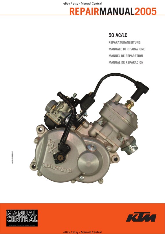 KTM 2002 To 2005 - 50 AC LC - Engine Service Workshop Repair Manual
