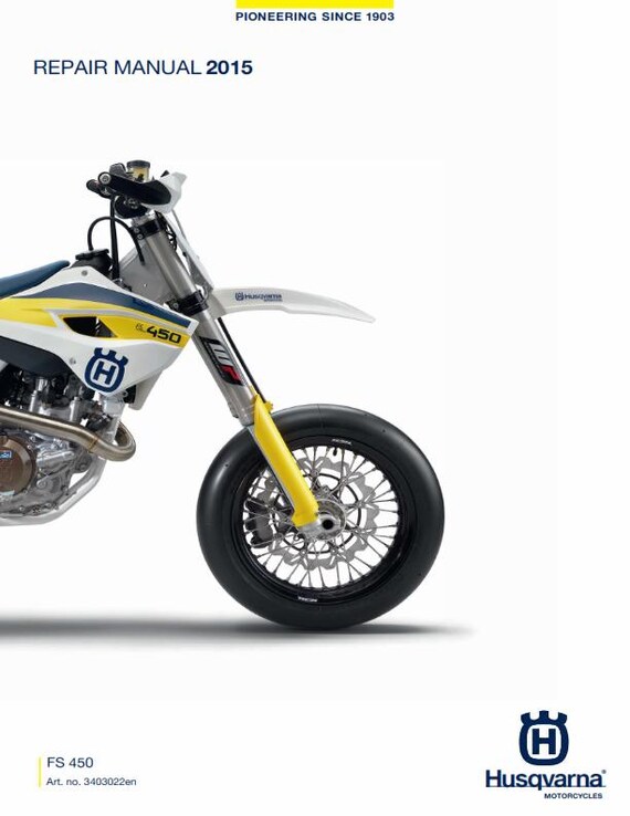 Husqvarna 2015 - FS 450 - Service Workshop Repair Manual