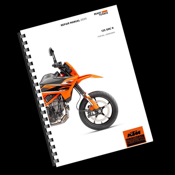 Printed - KTM 2025 - 125 SMC R - Service Workshop Repair Manual