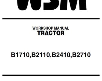 Kubota Traktor - B1710 B2110 B2410 B2710 - Werkstatt-Service-Reparaturanleitung - Ausgabe 2006