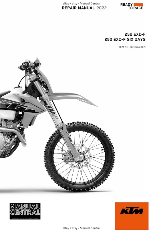 KTM 2022 - 250 Exc-f Six Days - Service Workshop Repair Manual