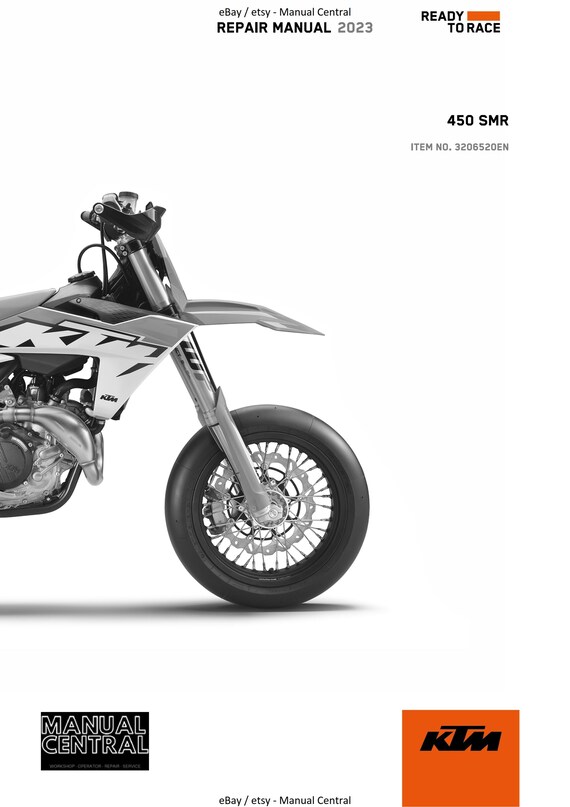 KTM 2023 - 450 Smr - Service Workshop Repair Manual